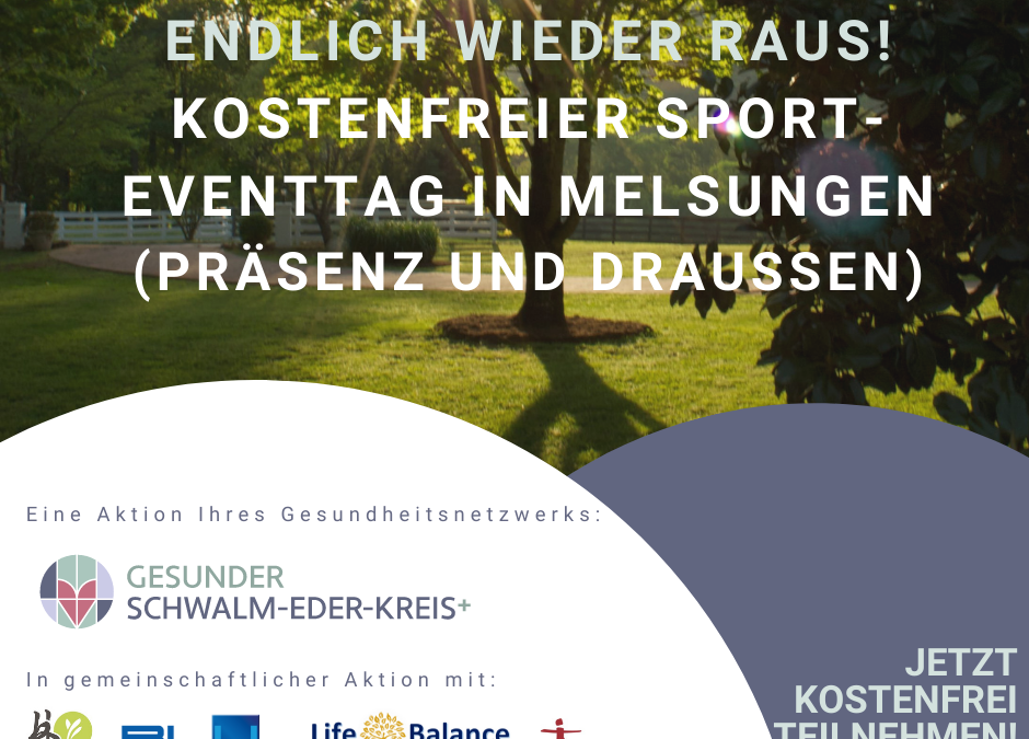 Endlich wieder raus! Kostenfreier Sport-Eventtag am 04. September in Melsungen